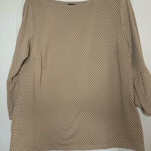 Talbots Tan Polka Dot Sweater